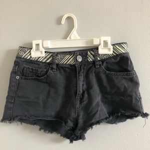 Black High Rise Kendall & Kylie Shorts